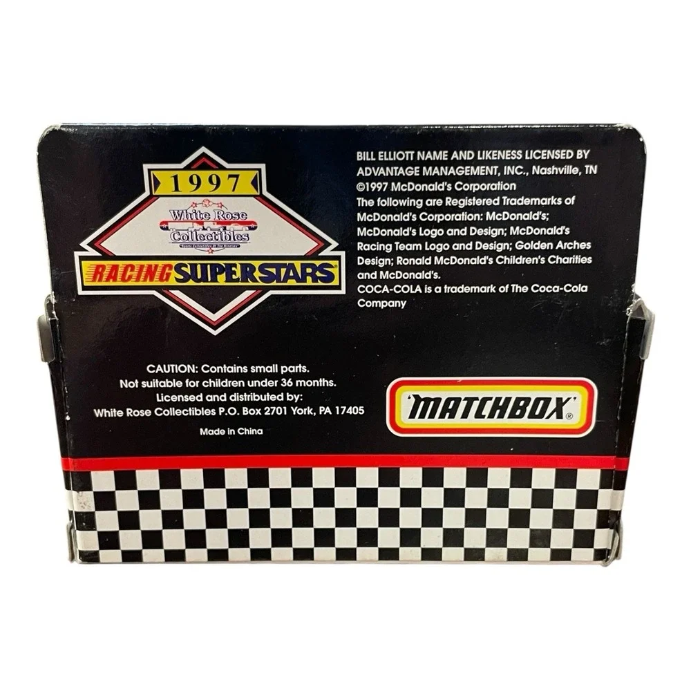 Bill Elliott #94 McDonalds 1997 Matchbox Super‎ Stars 1:64 Scale Die Cast